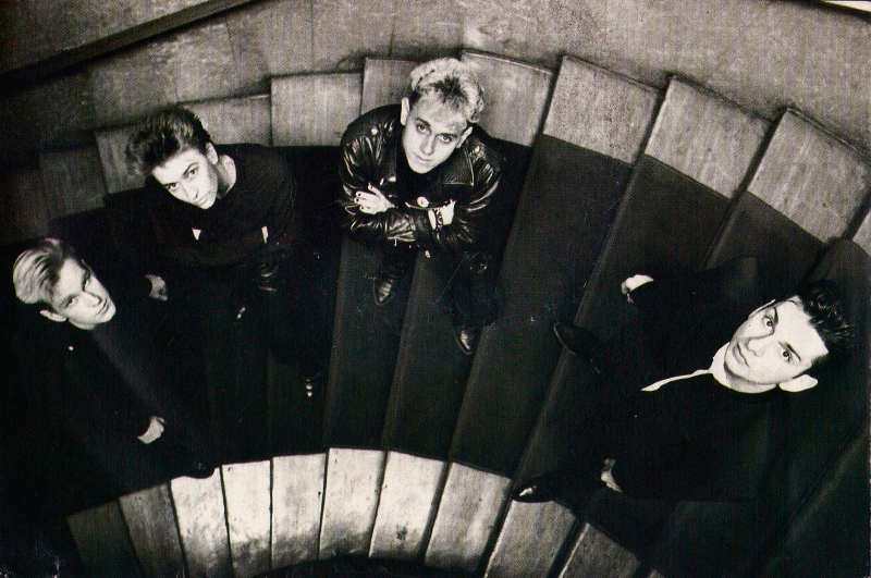 Depeche Mode auf der Treppe in den Hansa Studios